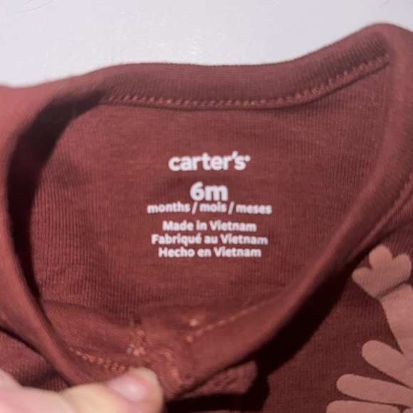 Carter’s Baby Girl 3-Piece Bodysuit & Bonnet Outfit Set - Picture 2 of 4